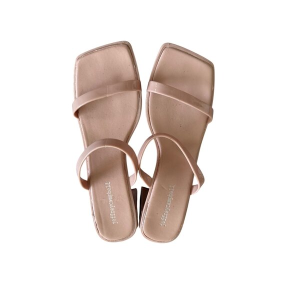 JEFFREY CAMPBELL Nude Strappy Block Heels Sandals Heels Size US 8 - Picture 12 of 12
